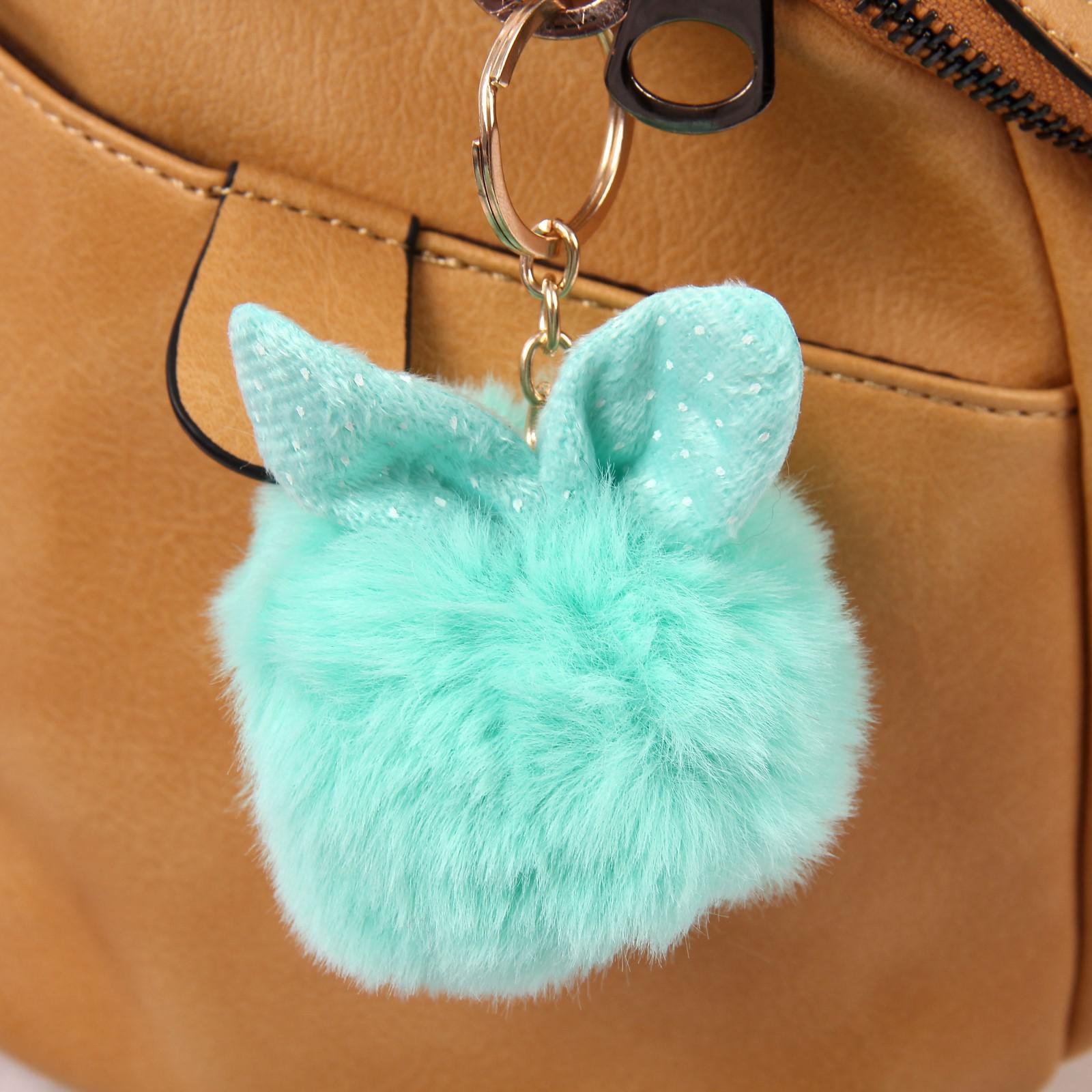 Брелок "пушистик. шарик с ушками" 8х8см