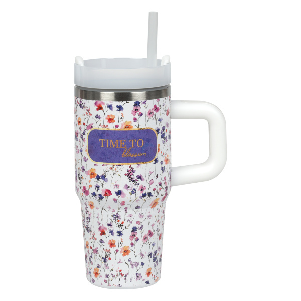 Термокружка fiorenzo "цветочное очарование" 480мл нерж.сталь