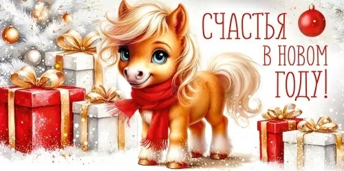 Конверт для денег "счастья в новом году!"