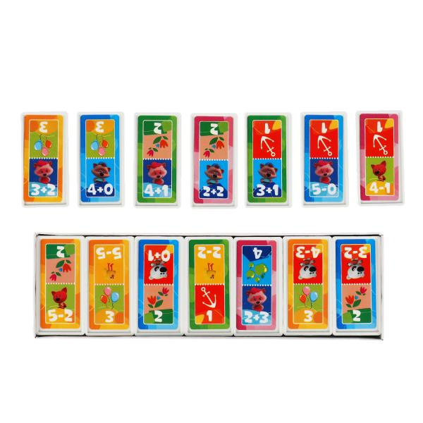 Игра домино "ми-ми-мишки" математическое 3в1 (пластик)