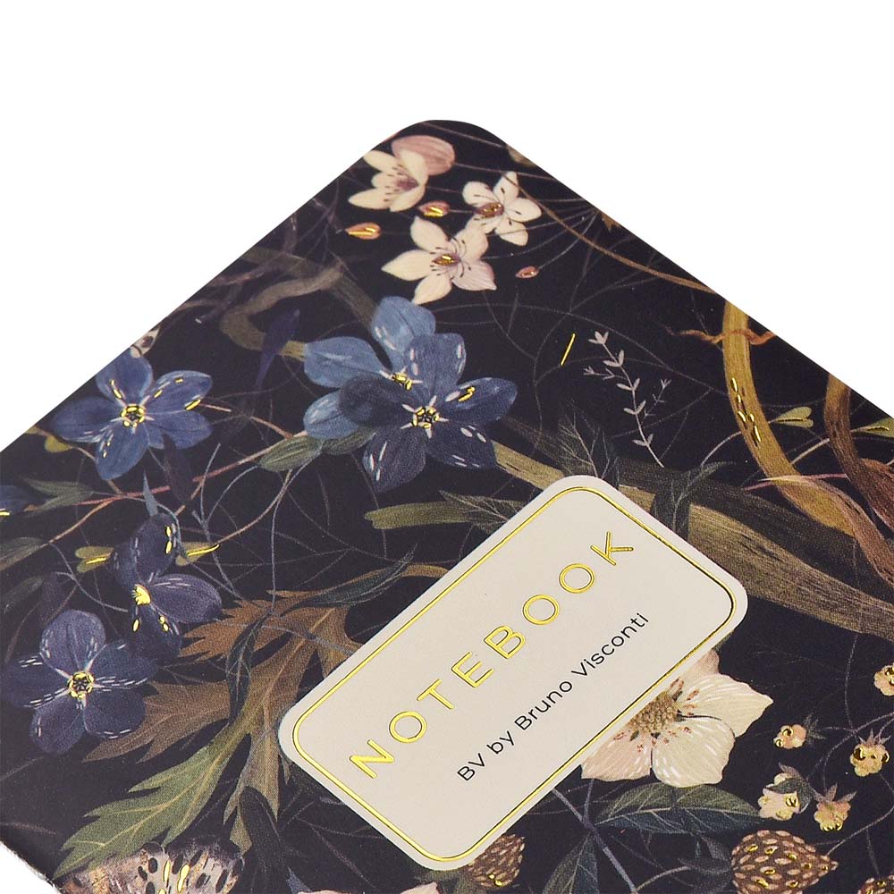 Блокнот а6 сшивка 30л. кл. "flora. лесные ягоды" (bruno visconti)