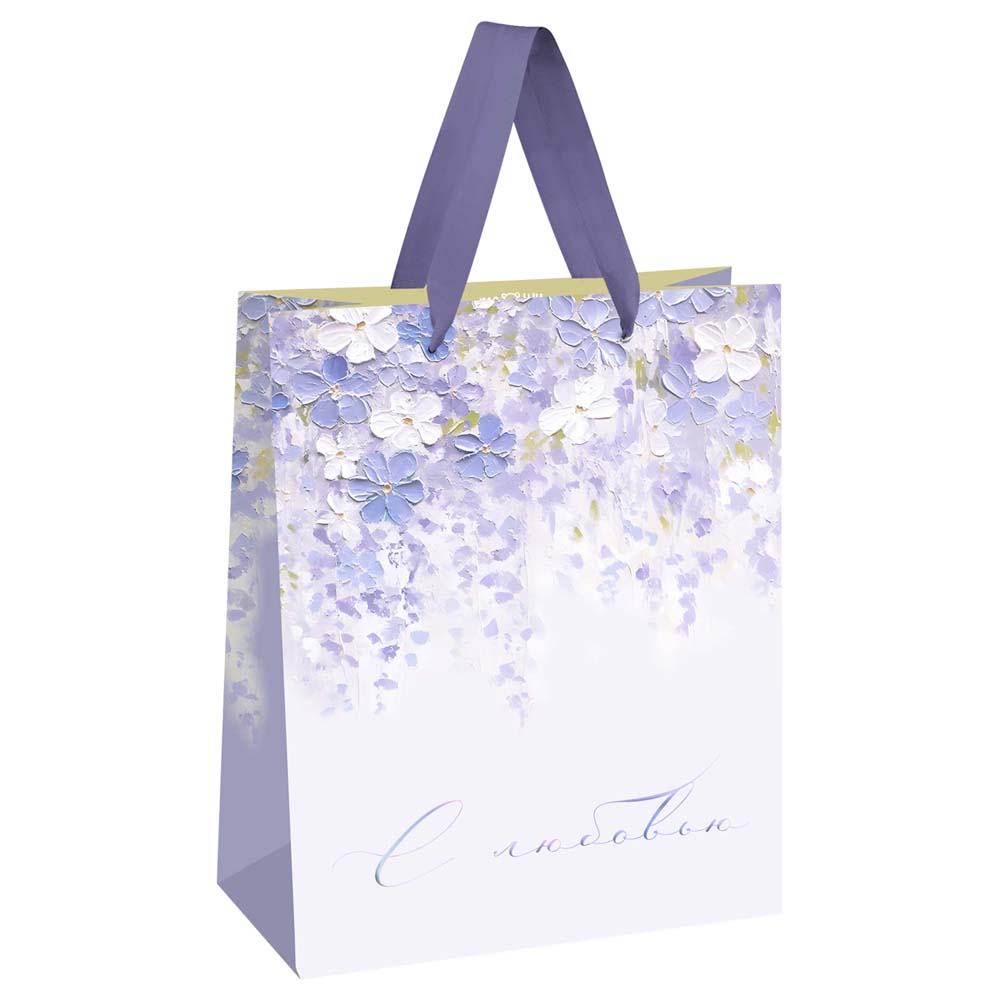 пакет подарочный "purple flowers" (26х32х12см) Пакет подарочный "purple flowers" (26х32х12см)