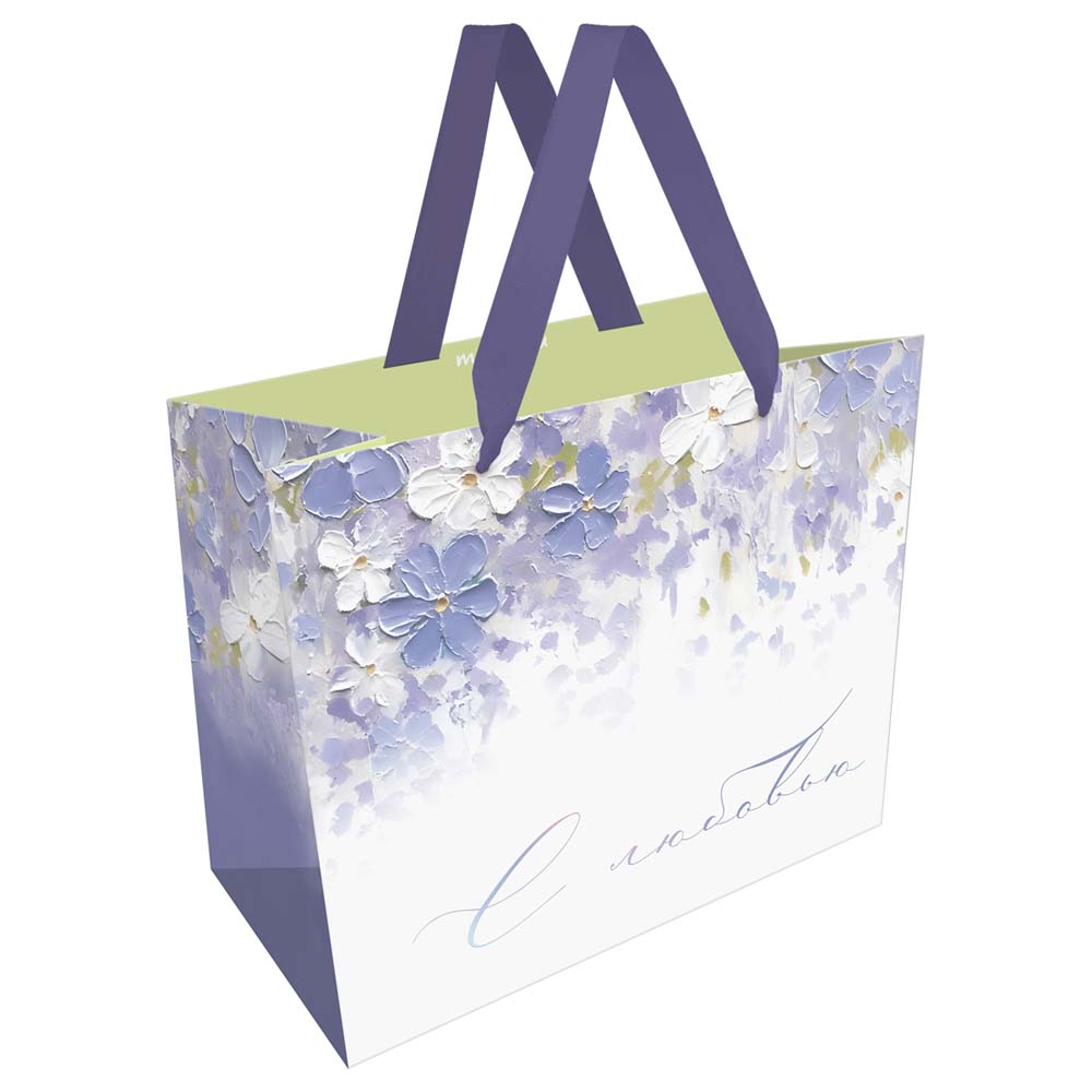 пакет подарочный "purple flowers" (32х26х12см) Пакет подарочный "purple flowers" (32х26х12см)