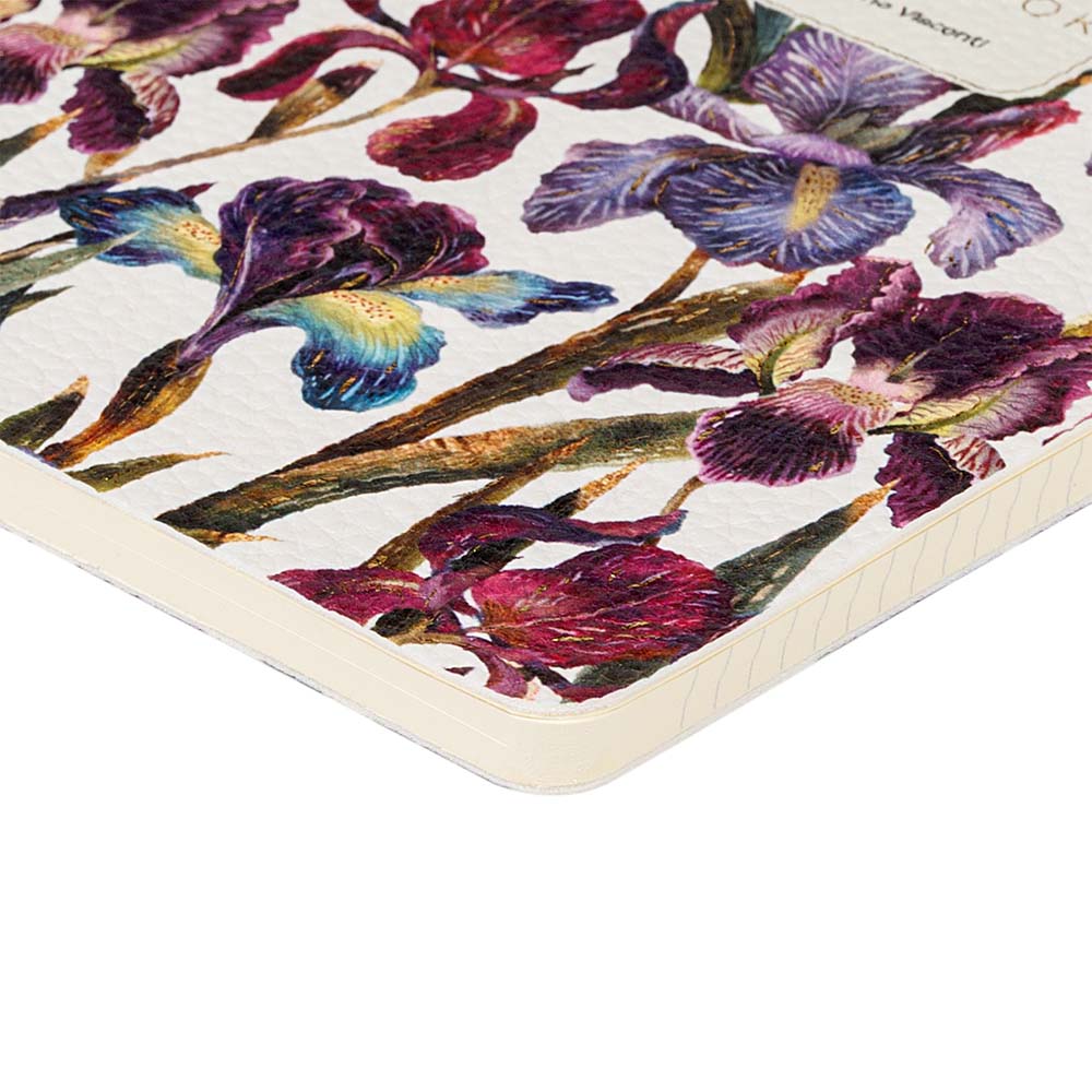 Тетрадь 60л. кл. "flora. ирисы" (bruno visconti) т/б,экокожа