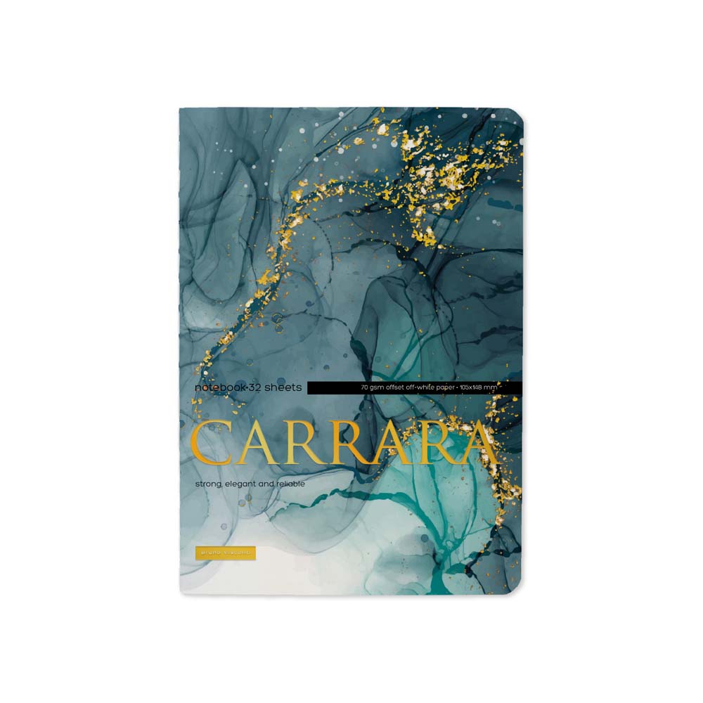 Блокнот а6 сшивка 32л. лин. "carrara. bright" (bruno visconti)