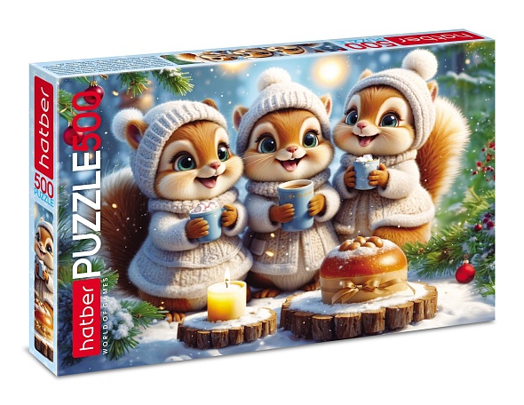 Игра пазлы 500 дет. "белочки-подружки" (hatber)