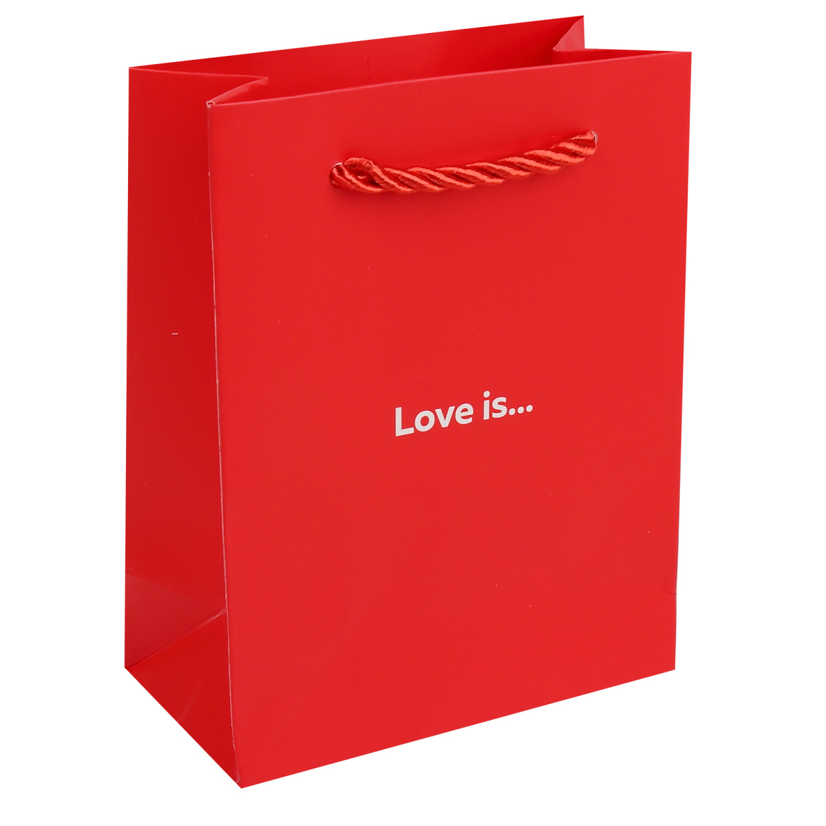 пакет подарочный "love is" (11х14х6см) Пакет подарочный "love is" (11х14х6см)