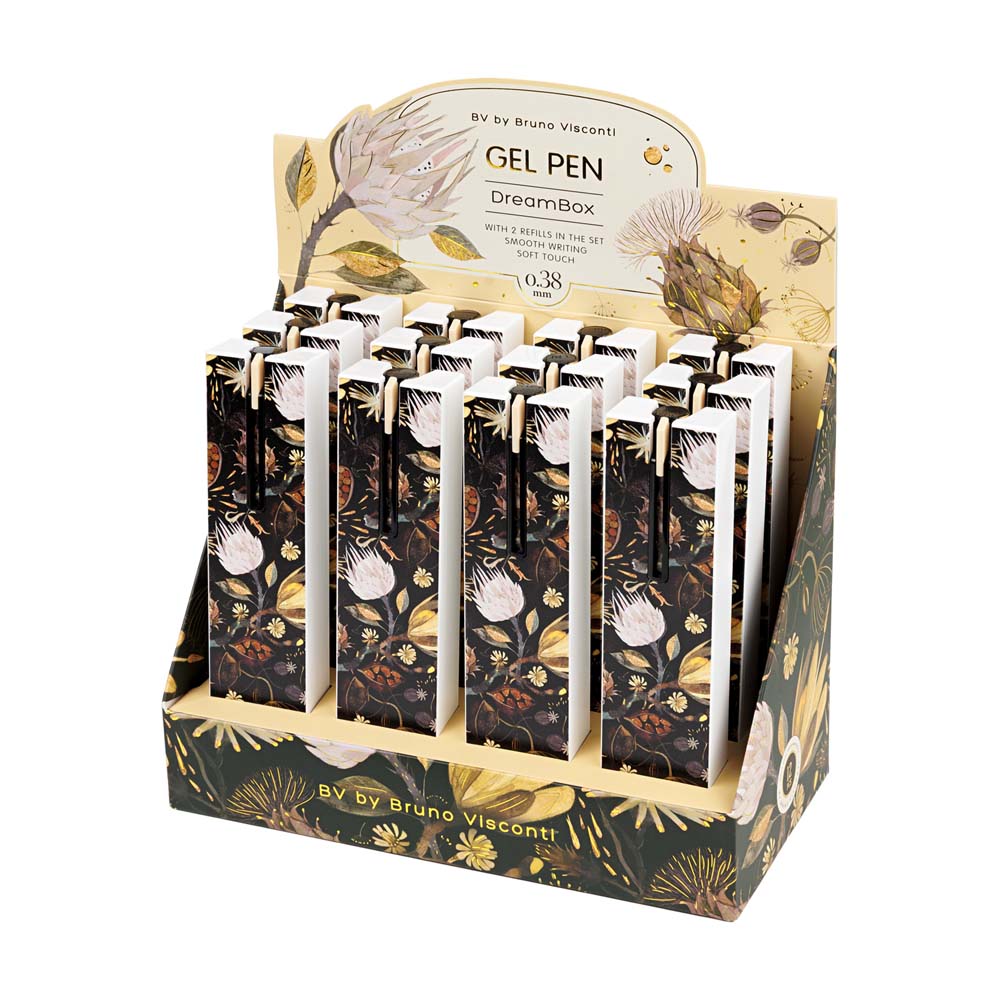 ручка гел.авт.bruno visconti "dreambox. flora. ночные цветы" чёрная 0,38мм в футл.+2 стерж. Ручка гел.авт.bruno visconti "dreambox. flora. ночные цветы" чёрная 0,38мм в футл.+2 стерж.