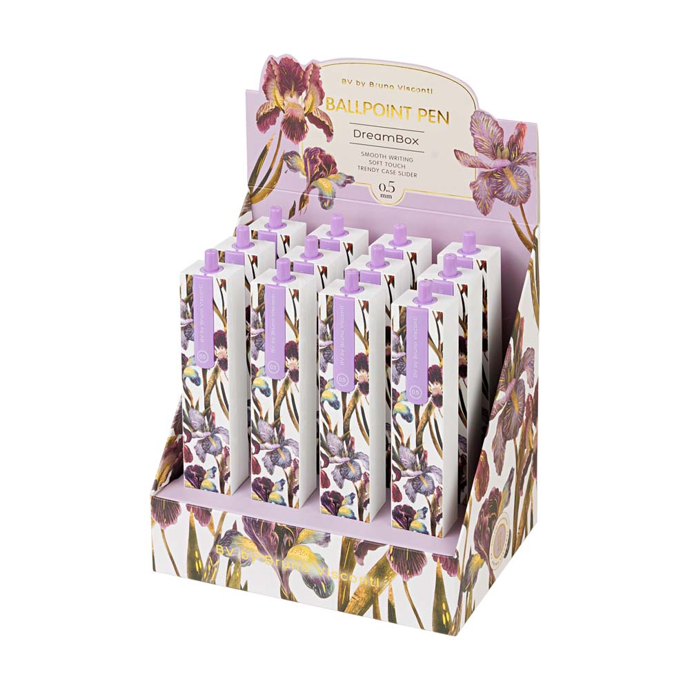 ручка шар. авт. bruno visconti "dreambox. flora. ирисы" 0,5мм синяя в футл. Ручка шар. авт. bruno visconti "dreambox. flora. ирисы" 0,5мм синяя в футл.