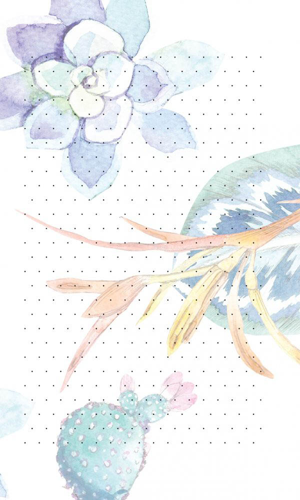 Блокнот-голограмма "flower notes" синий