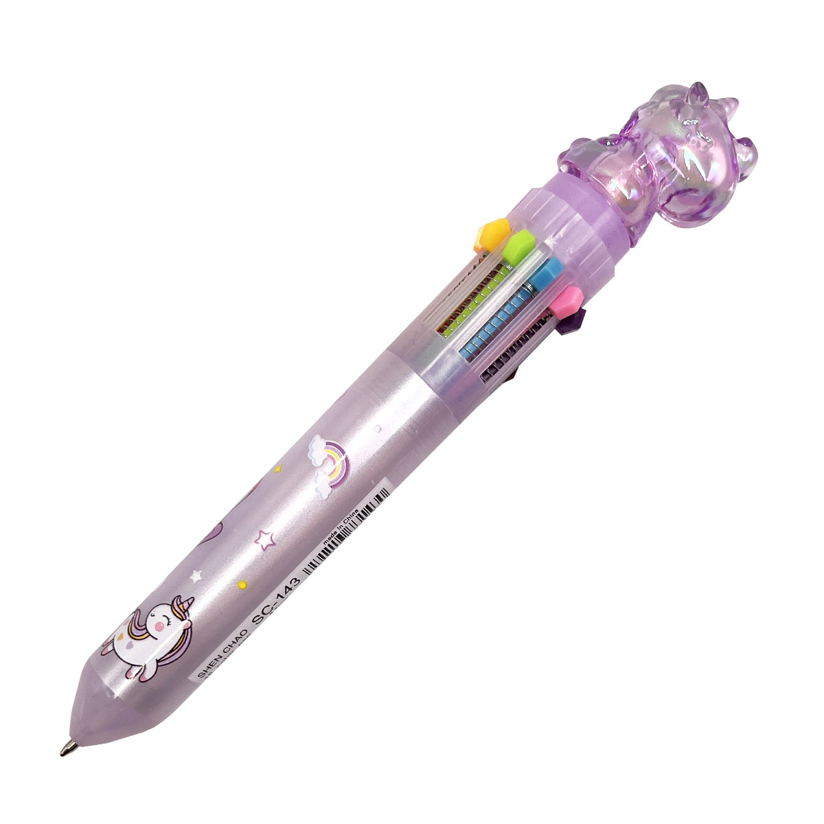 ручка шар. авт. "коллекция единорог" 0,7мм 10-цветная асс-т Ручка шар. авт. "коллекция единорог" 0,7мм 10-цветная асс-т
