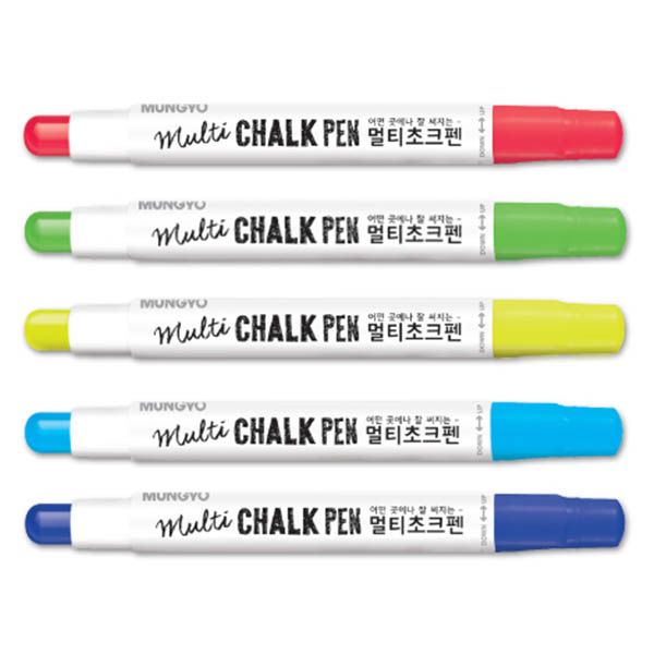 Маркер меловой "mungyo" синий. конус 2,0мм