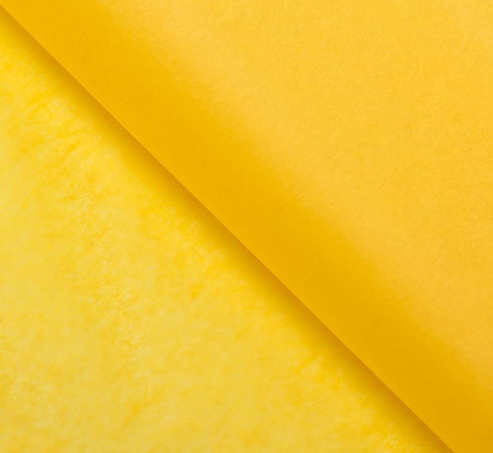 Бумага упаковочная тишью 50х66см "желт. "
