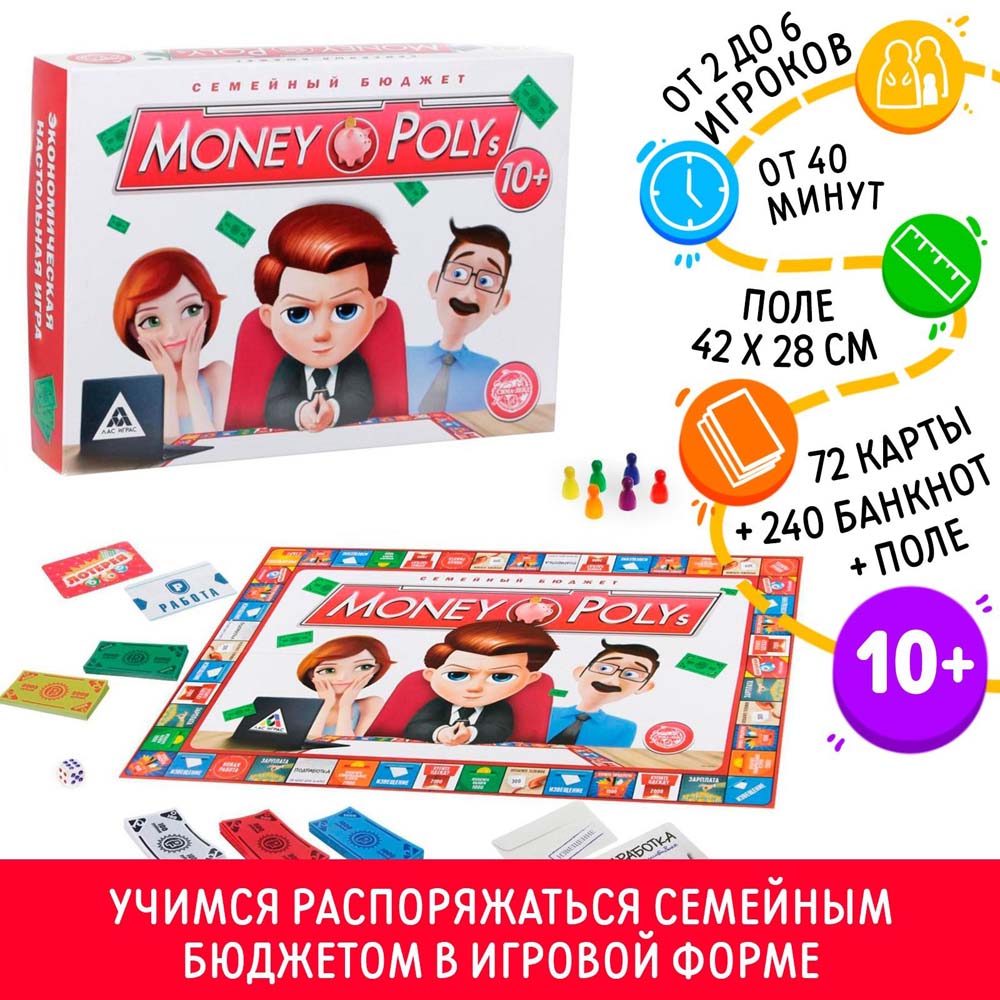 игра "money polys. семейный бюджет" Игра "money polys. семейный бюджет"