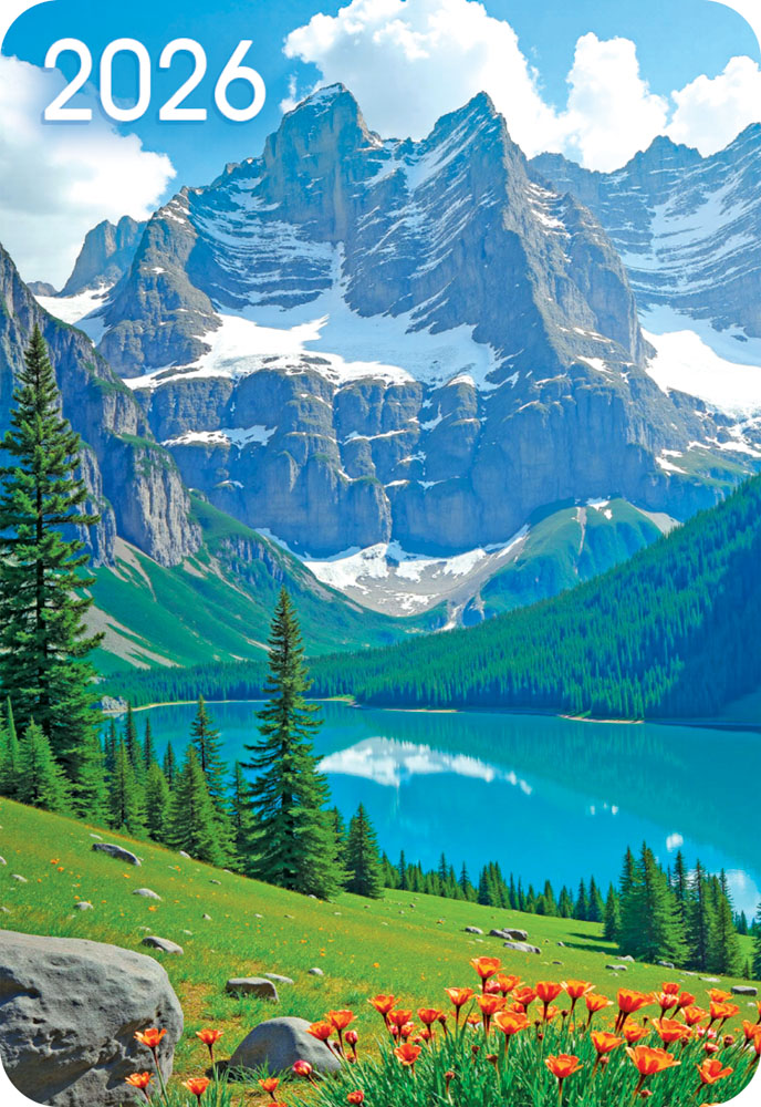 Календарь карманный 2026 "горы"