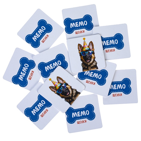 Игра мемо "щенки" 36 карточек (hatber)