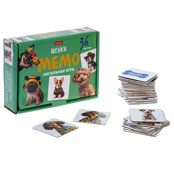 Игра мемо "щенки" 36 карточек (hatber)