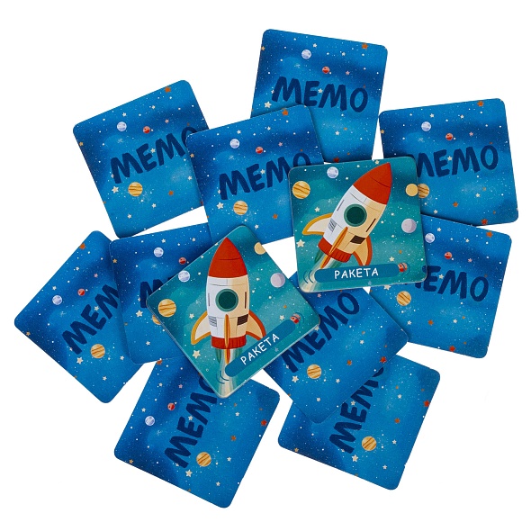 Игра мемо "космос" 36 карточек (hatber)