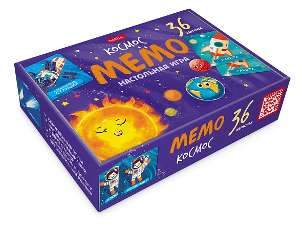Игра мемо "космос" 36 карточек (hatber)