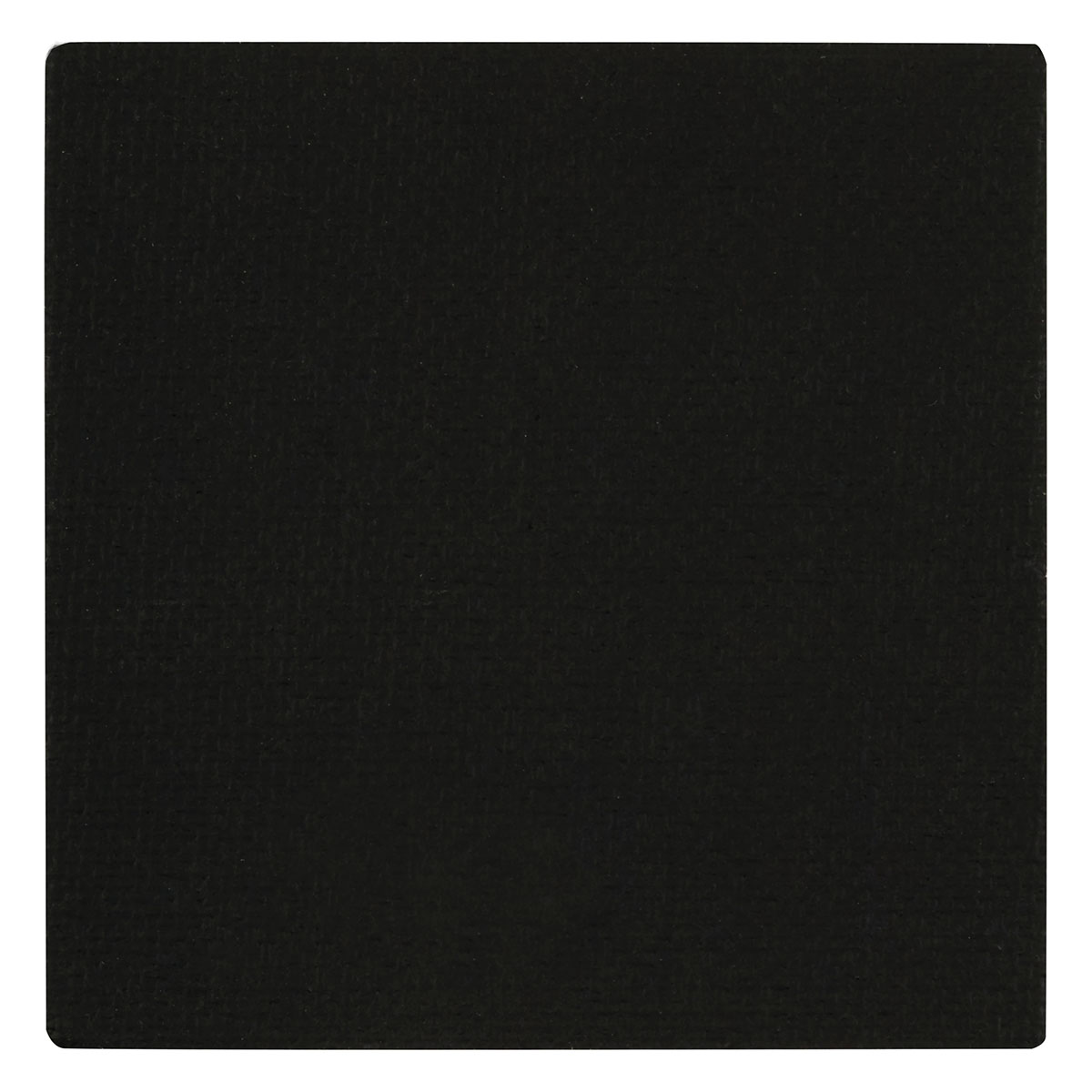 Холст грунтованный на картоне "гамма" 6,5х6,5см 280гр/м2 100% хлопок мелкое зерно черный