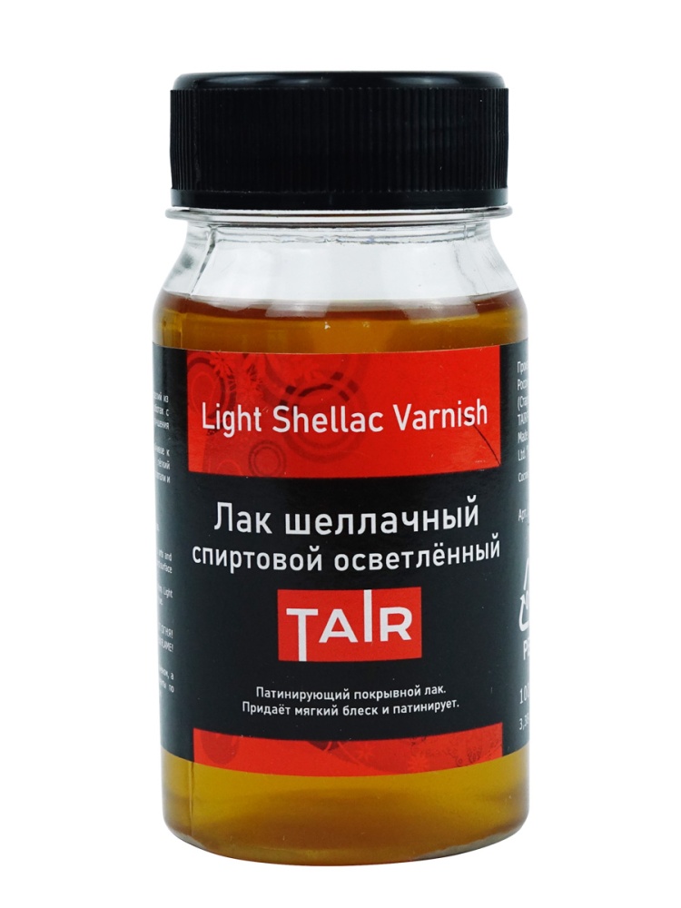 лак шеллачный "таир" осветленный спиртовой 100мл Лак шеллачный "таир" осветленный спиртовой 100мл