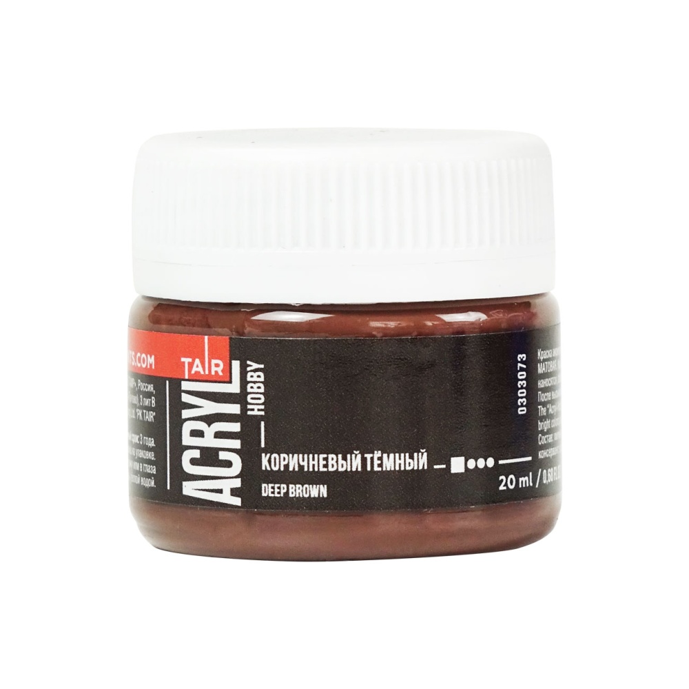 акрил таир "акрил-хобби" 20мл коричневый темный Акрил таир "акрил-хобби" 20мл коричневый темный