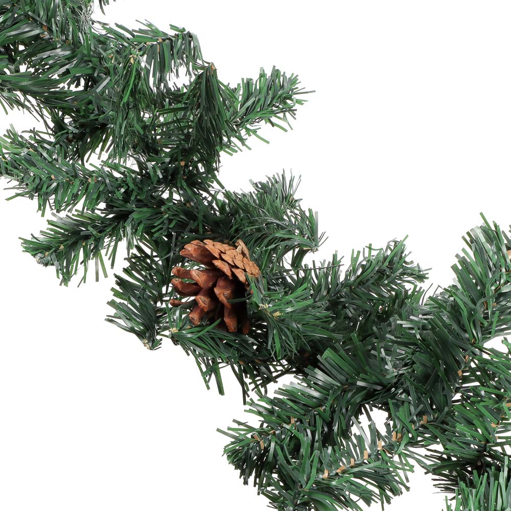 Гирлянда еловая с шишками 270х20см