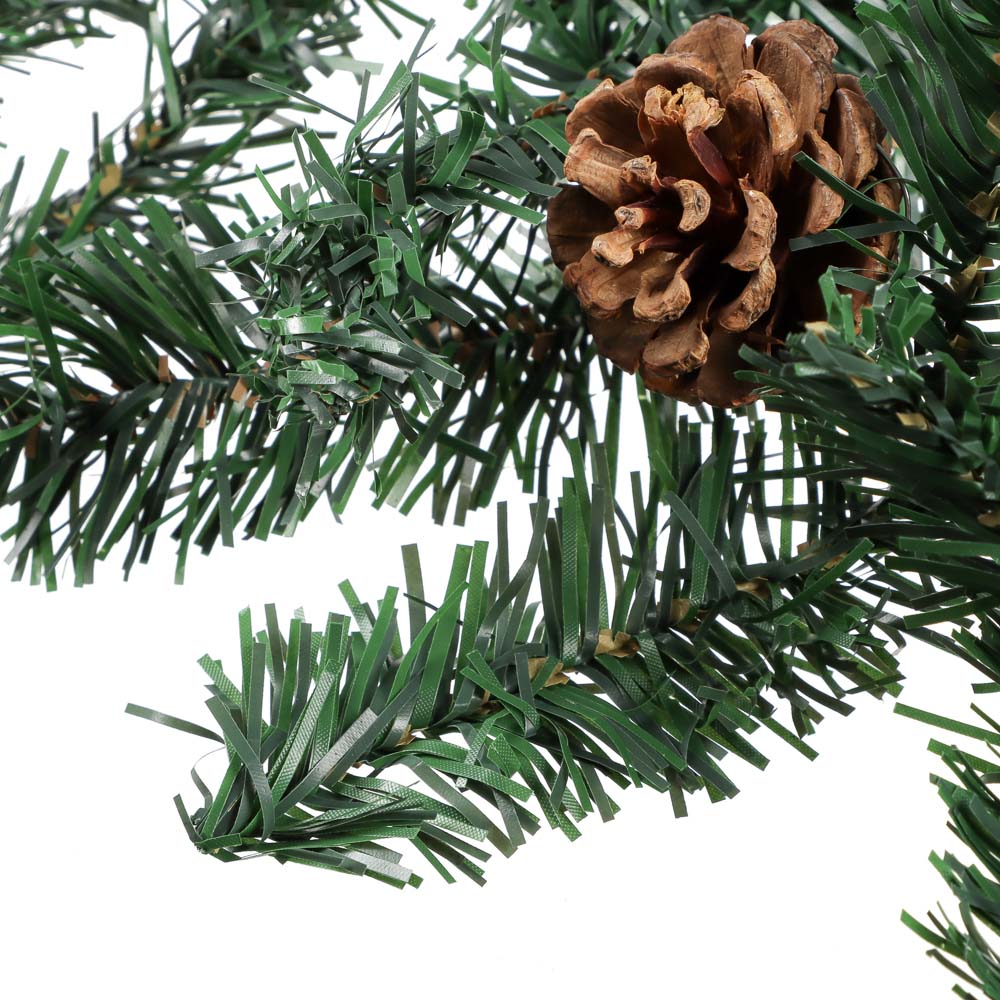 Гирлянда еловая с шишками 270х20см