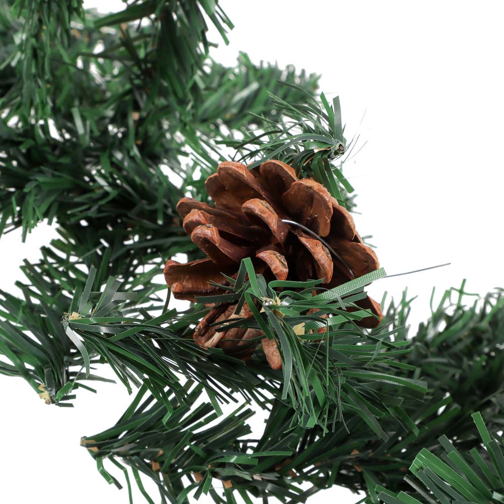 Гирлянда еловая с шишками 270х20см