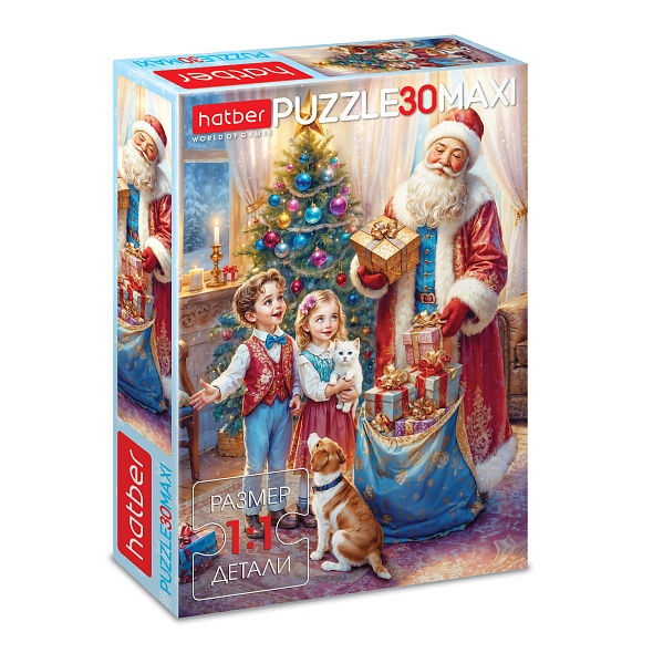 Игра пазлы maxi 30 дет. "время чудес" (hatber)
