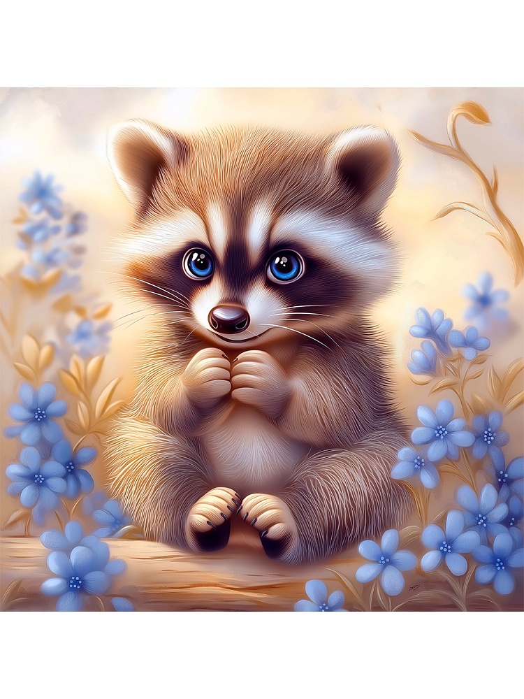 набор д/творч. картина по номерам 20х20см "голубоглазый енотик" (рыжий кот) Набор д/творч. картина по номерам 20х20см "голубоглазый енотик" (рыжий кот)