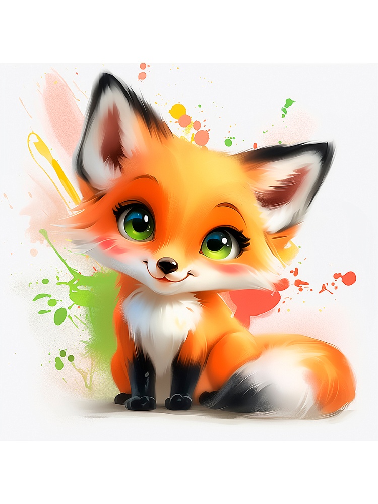 набор д/творч. картина по номерам 20х20см "красочная лисичка" (рыжий кот) Набор д/творч. картина по номерам 20х20см "красочная лисичка" (рыжий кот)