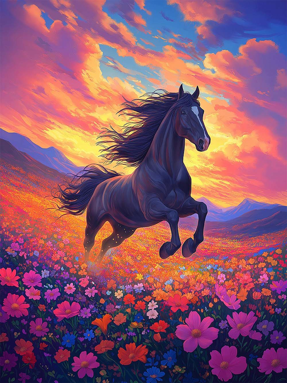 набор д/творч. картина по номерам 30х40см "бегущий по полю конь" (рыжий кот) Набор д/творч. картина по номерам 30х40см "бегущий по полю конь" (рыжий кот)