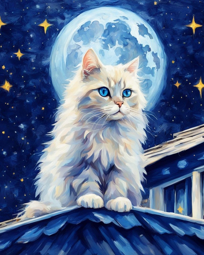 набор д/творч. картина по номерам 40х50см "звёздная ночь" Набор д/творч. картина по номерам 40х50см "звёздная ночь"