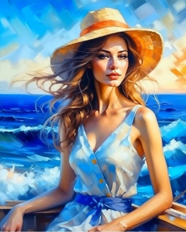 набор д/творч. картина по номерам 40х50см "на море" Набор д/творч. картина по номерам 40х50см "на море"