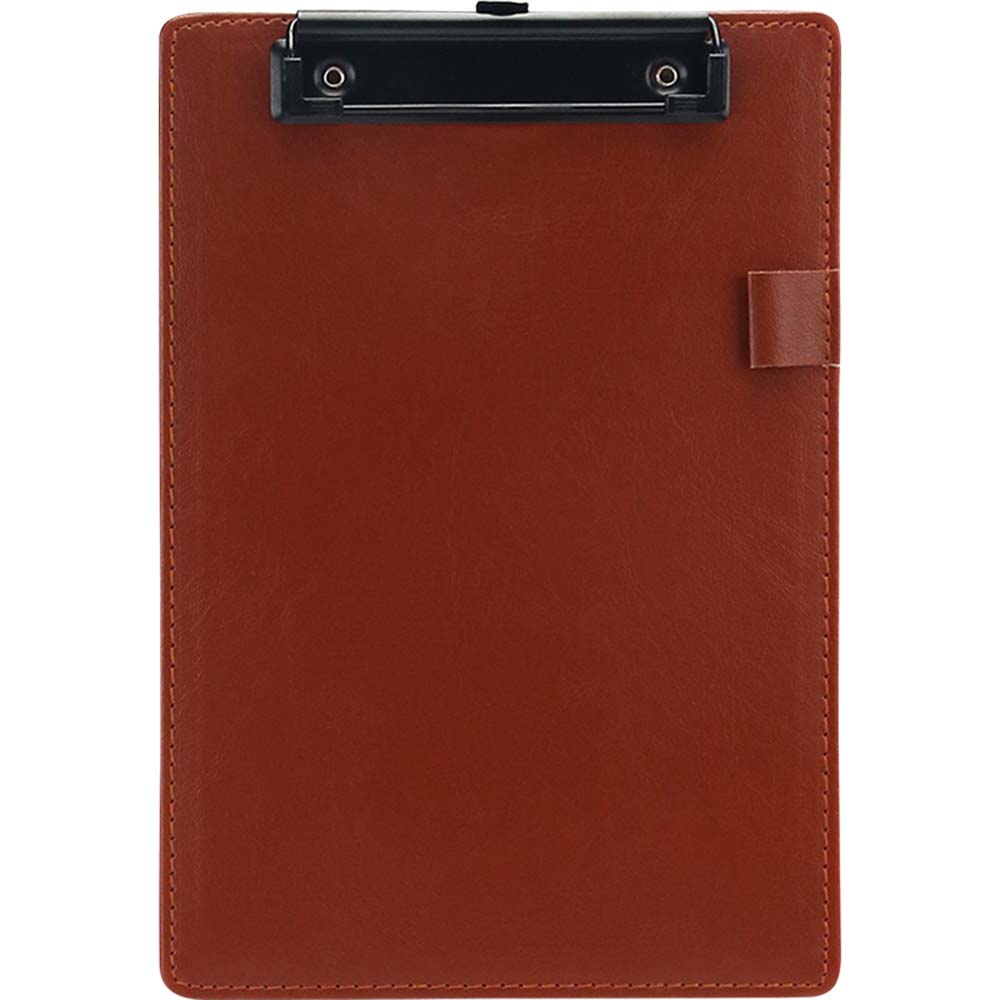 Планшет с прижимом а4 кожзам devente коричневый