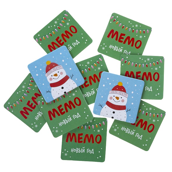 Игра мемо "новый год" 36 карточек (hatber)