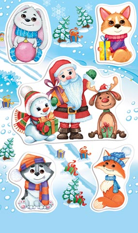 наклейки (бумага) 9,8х15,9см Наклейки (бумага) 9,8х15,9см