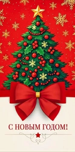 Конверт для денег "с новым годом!" лак