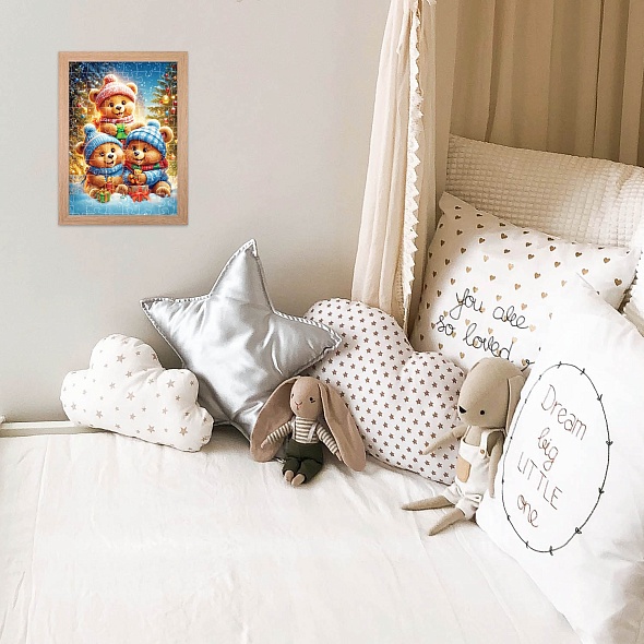 Игра пазлы 160 дет. "весёлые мишки" (hatber)