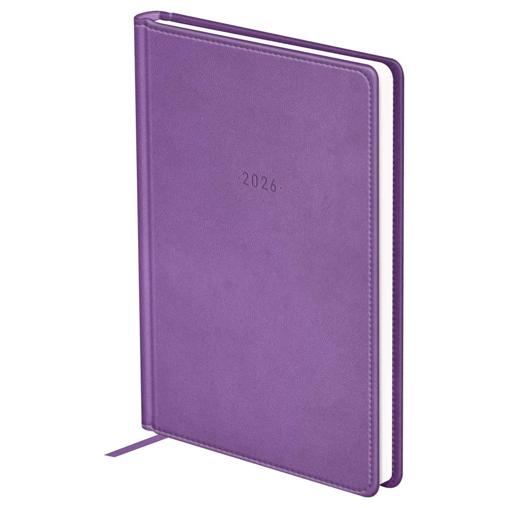 Ежедневник 2026 а5 bg "winner. light purple" фиолетовый кож.зам.