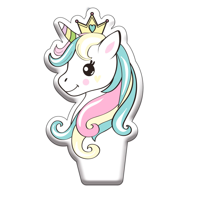 Свеча для торта "милый единорог"