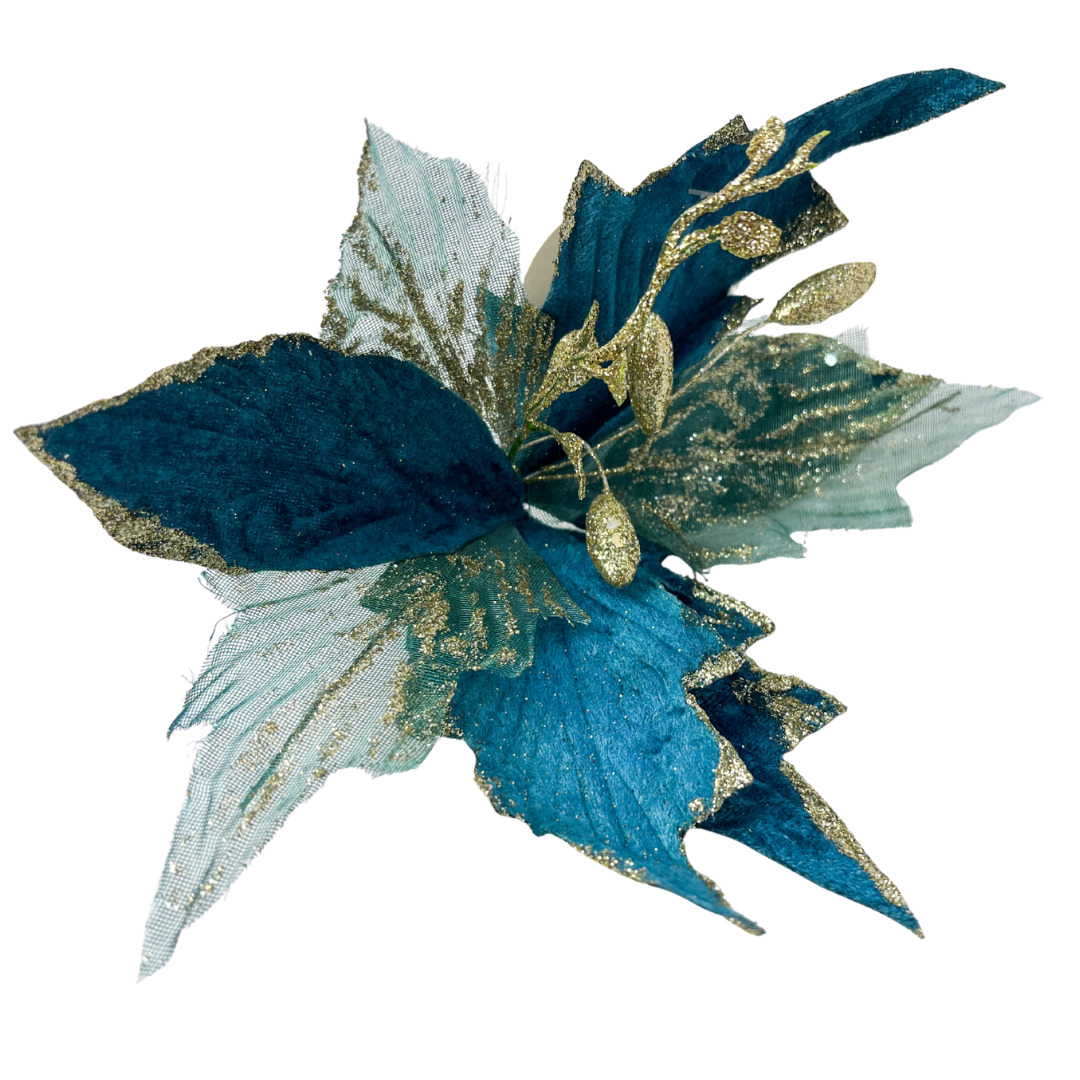 украшение цветок "загадка" полуночный синий 28х28х30см Украшение цветок "загадка" полуночный синий 28х28х30см