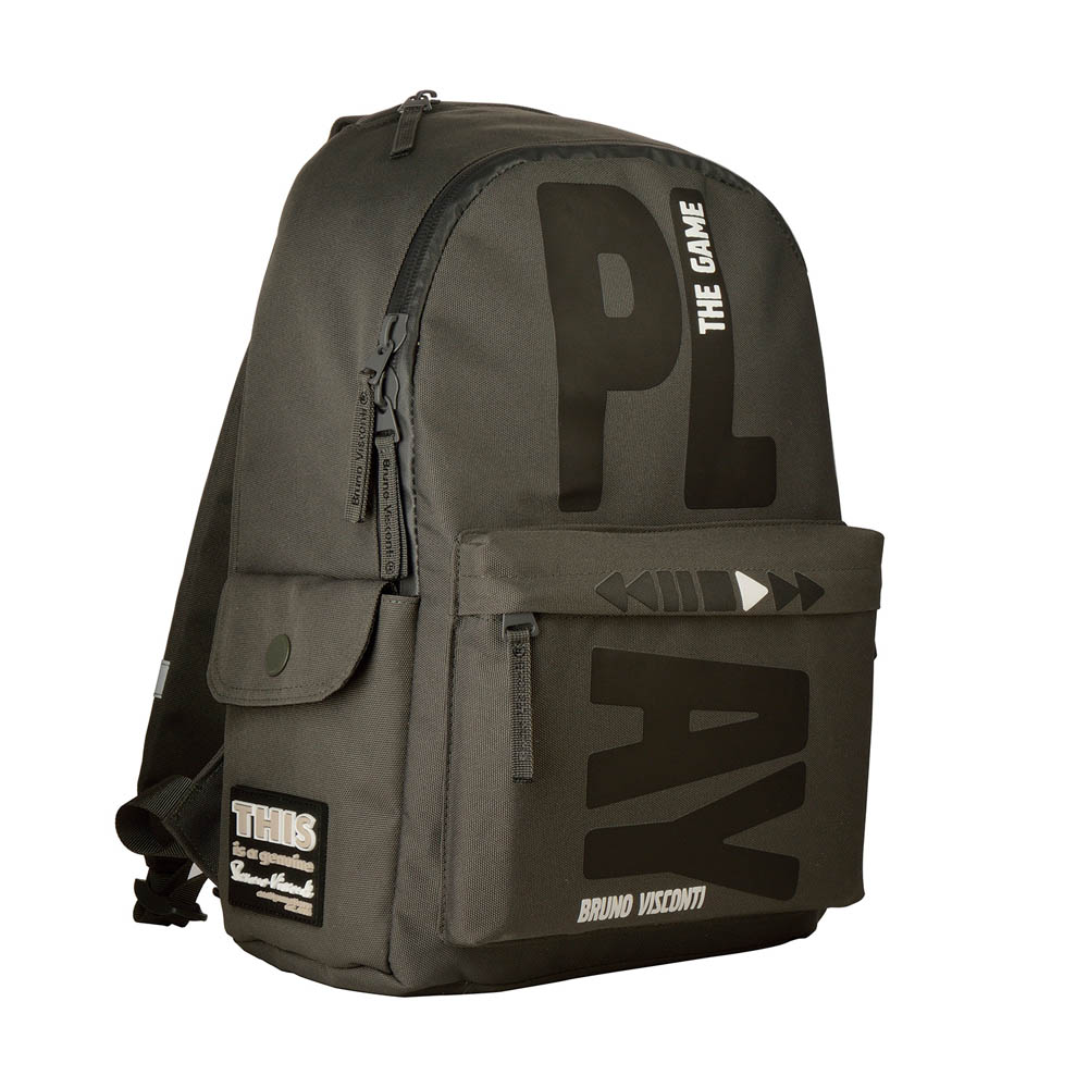 Рюкзак "play the game" тёмно-серый