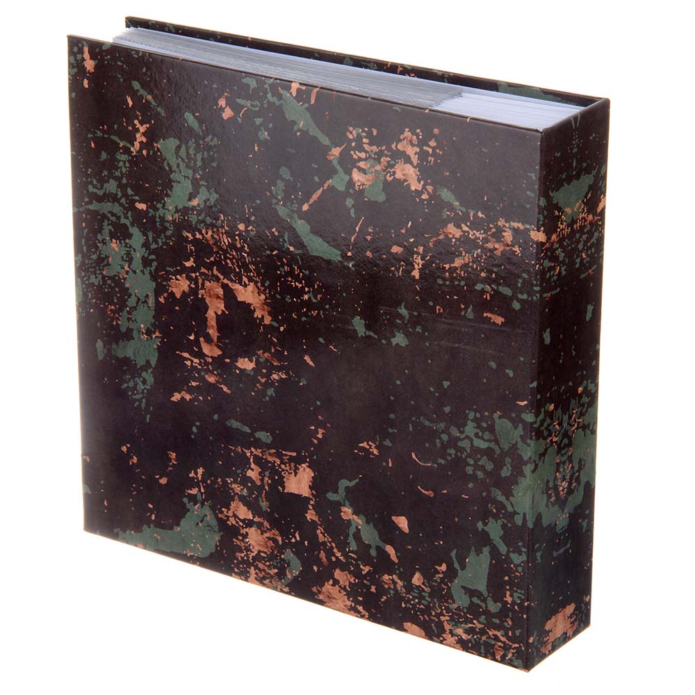 Альбом для фото на 200ф. 10х15см "мрамор" зелёный