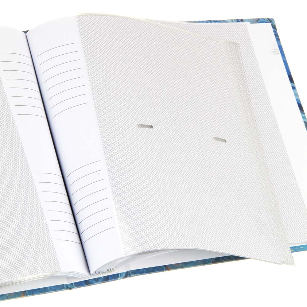 Альбом для фото на 200ф. 10х15см "мрамор" голубой