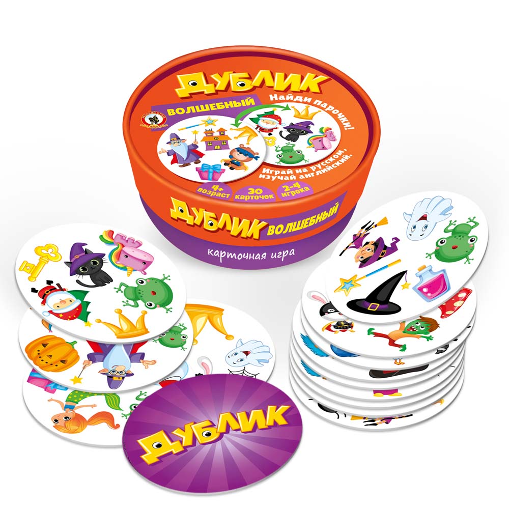 Игра дублик "волшебный" 30 карточек (русский стиль)
