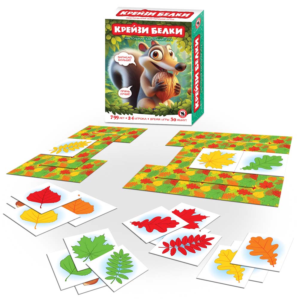 Игра "крейзи белки" 72 карточки (русский стиль)