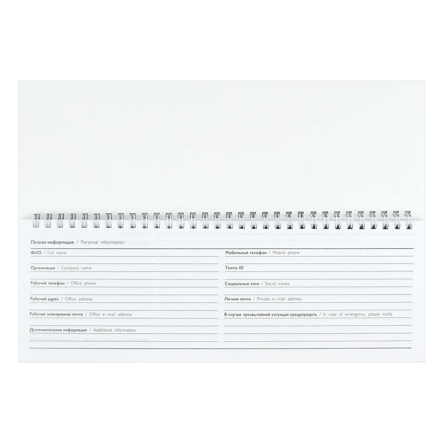 Еженедельник недатир. гребень 100х290мм феникс+ "коллаж в синих тонах"