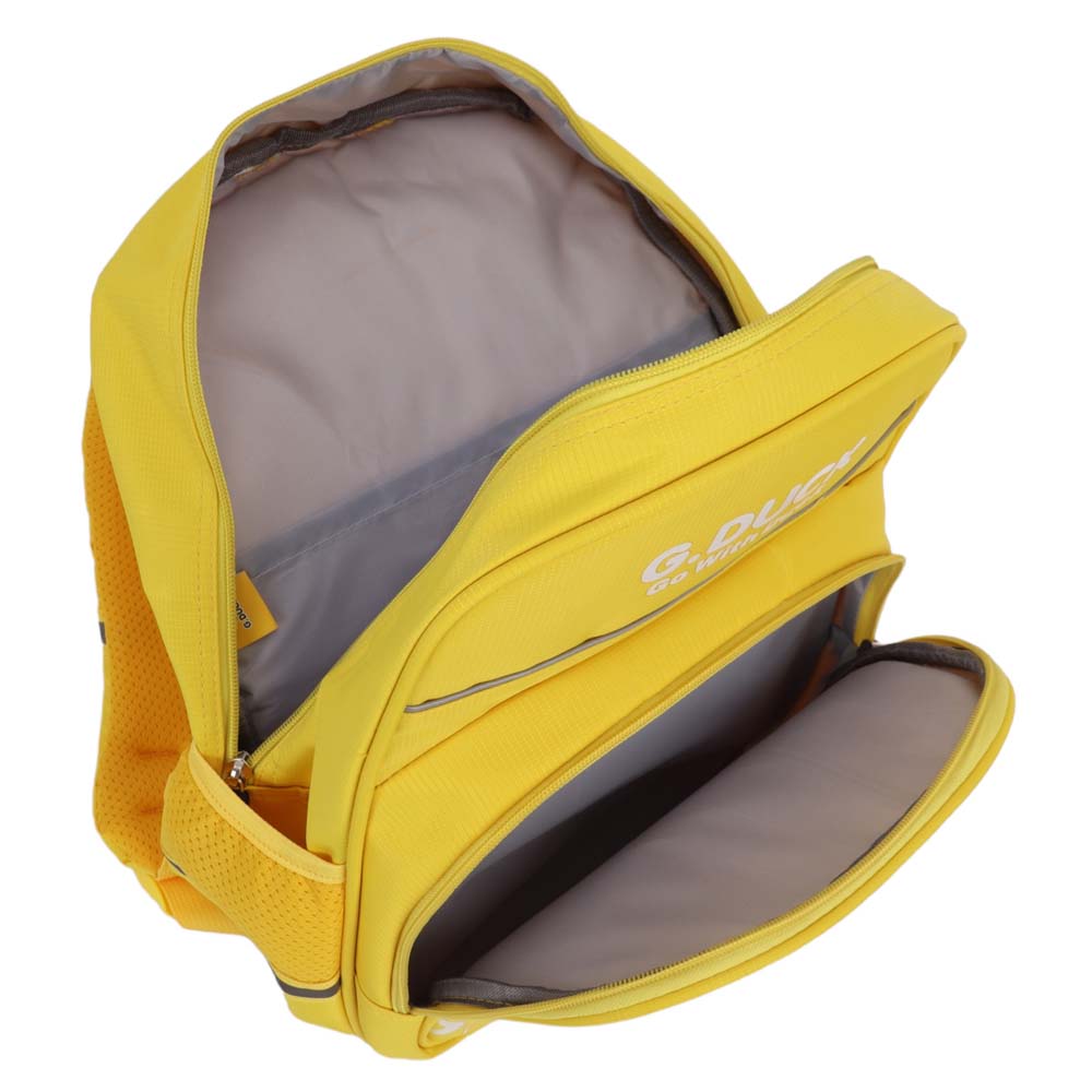 Рюкзак кокос "утёнок" жёлтый 28х38х16см эрг.спинка